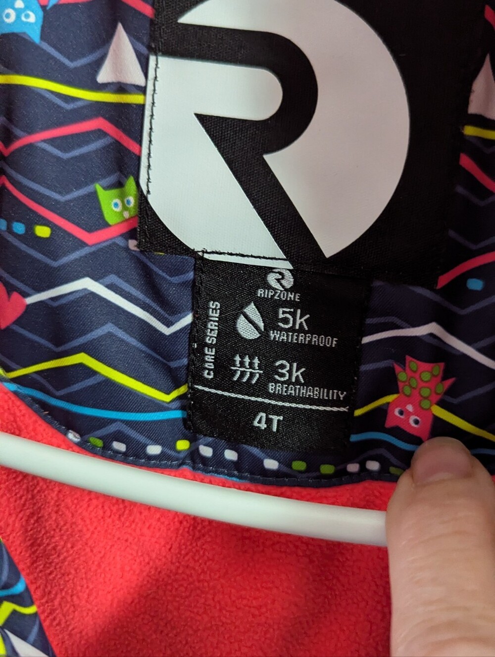 Girls  Ski Jacket Size 4T Ripzone - Picture 3 of 4